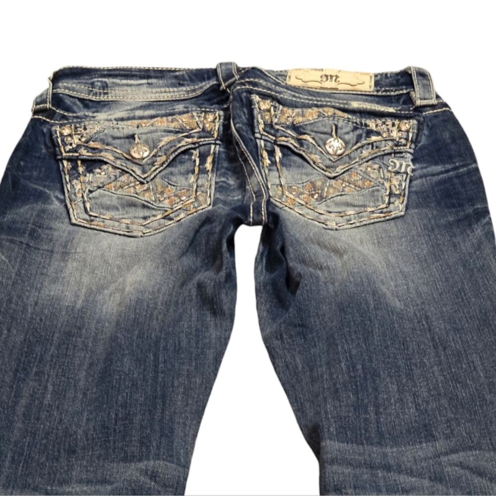 Miss Me Boot Cut Bling Pockets Stretch Women's Size 26 x 30.5